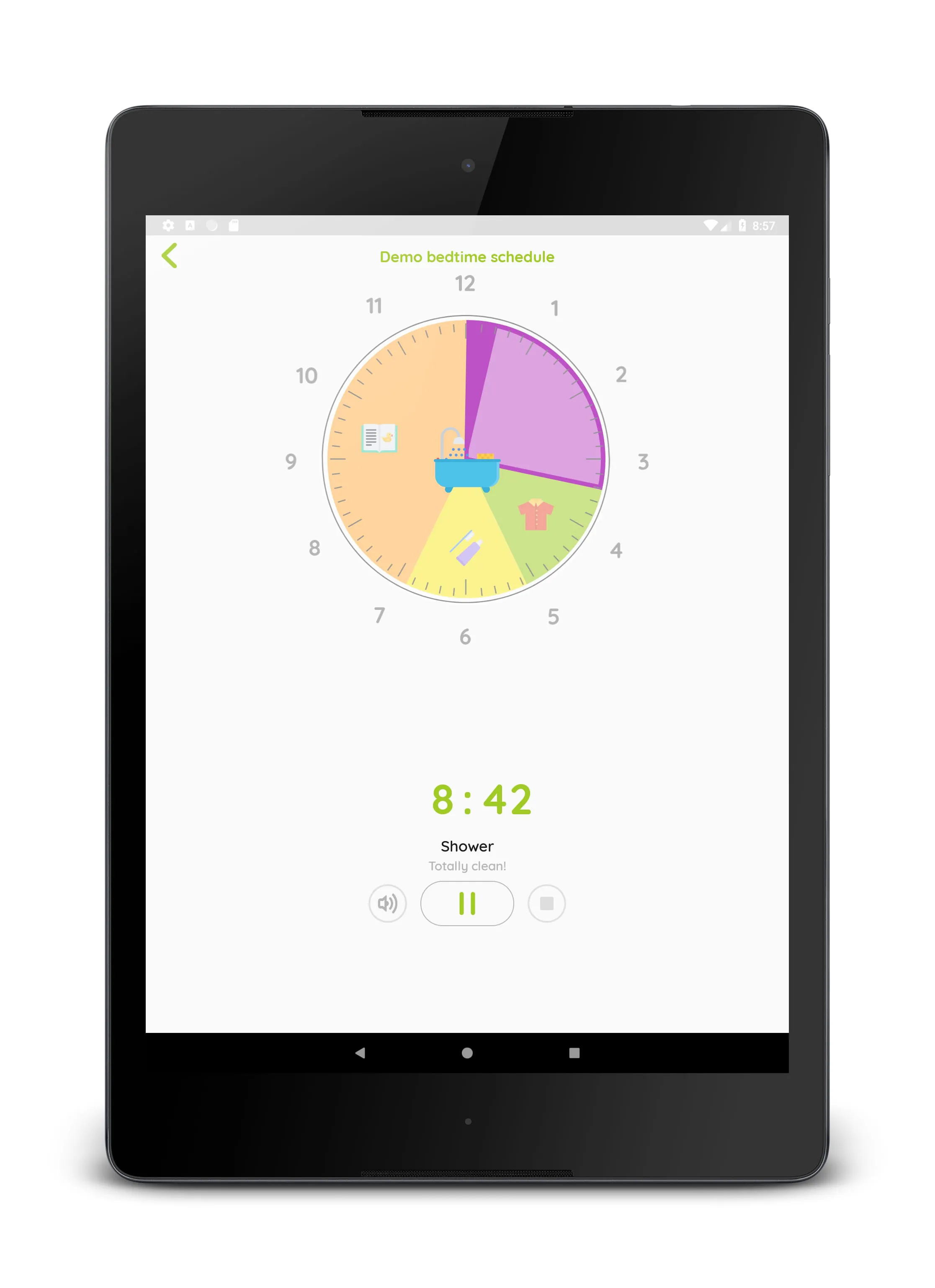 Kids visual task timer