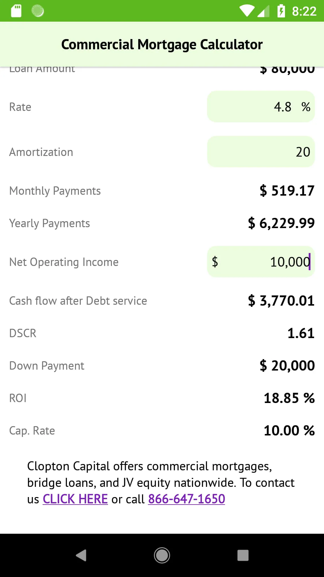 Commercial Mortgage Calculator