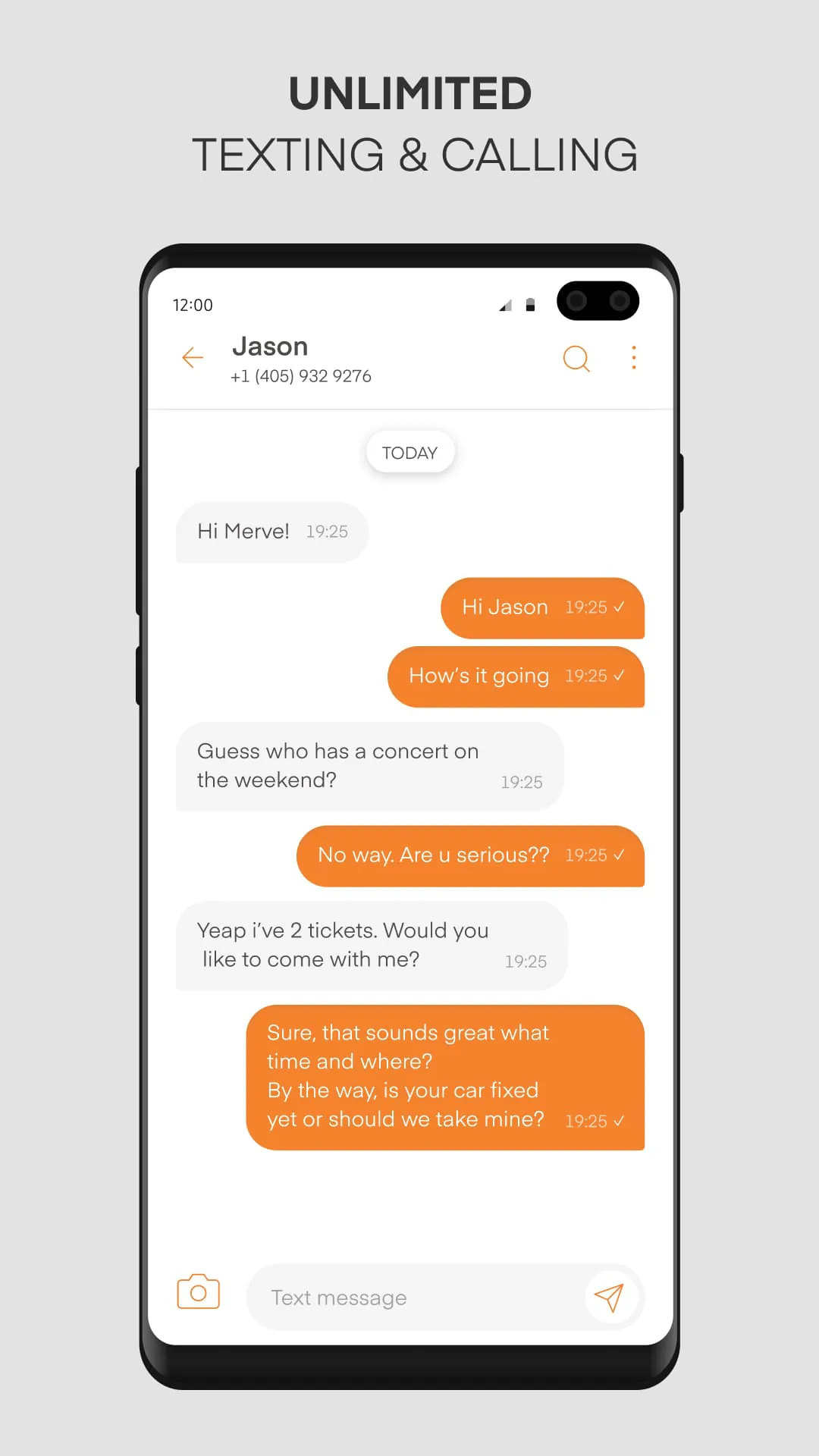 Phoner 2nd Phone Number + Text
