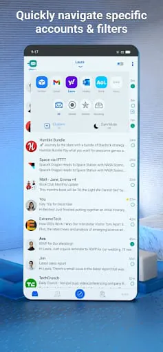 Email Blue Mail - Calendar