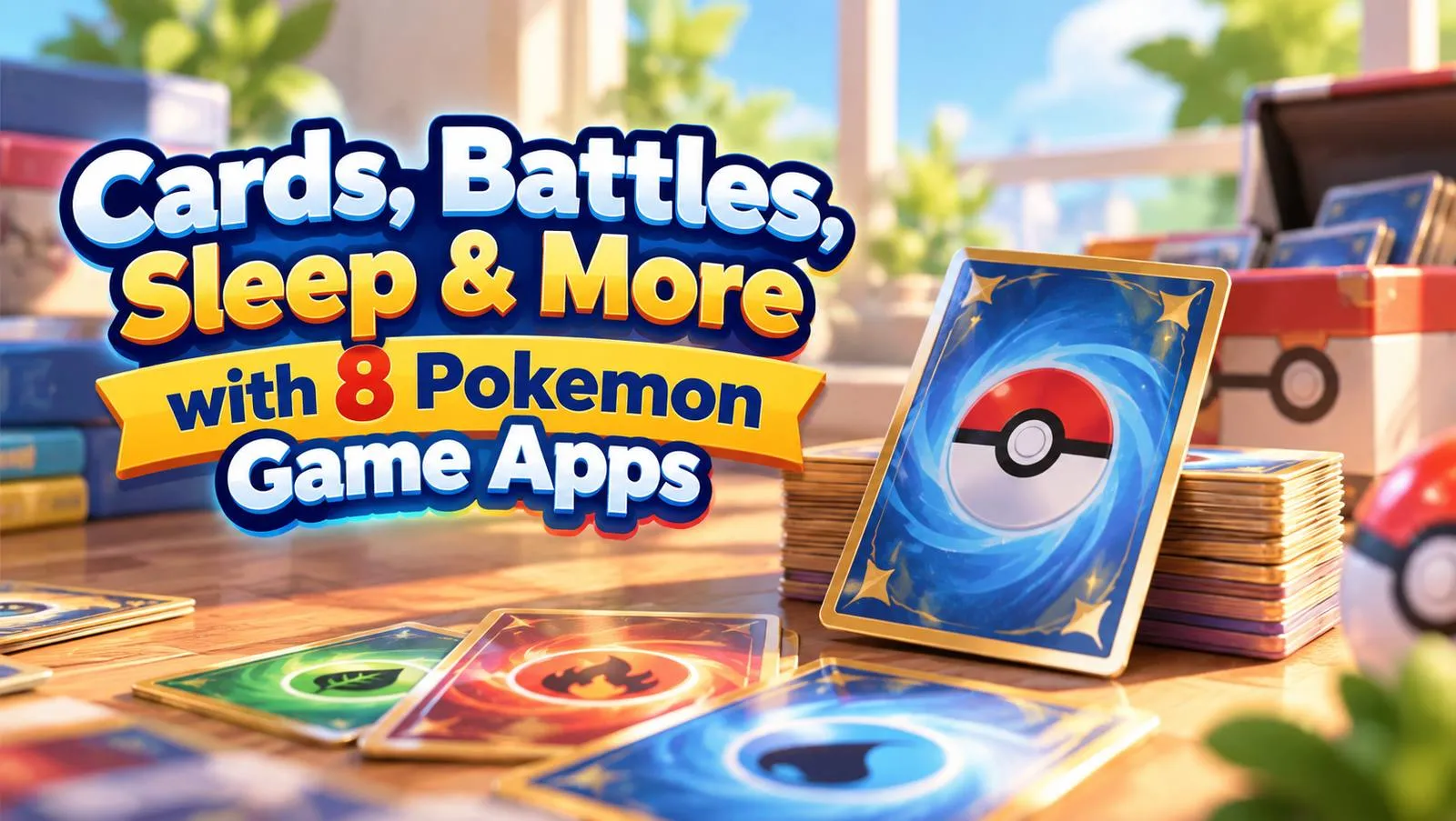 Cards, Battles, Sleep & More with 8 Pokemon Game Apps