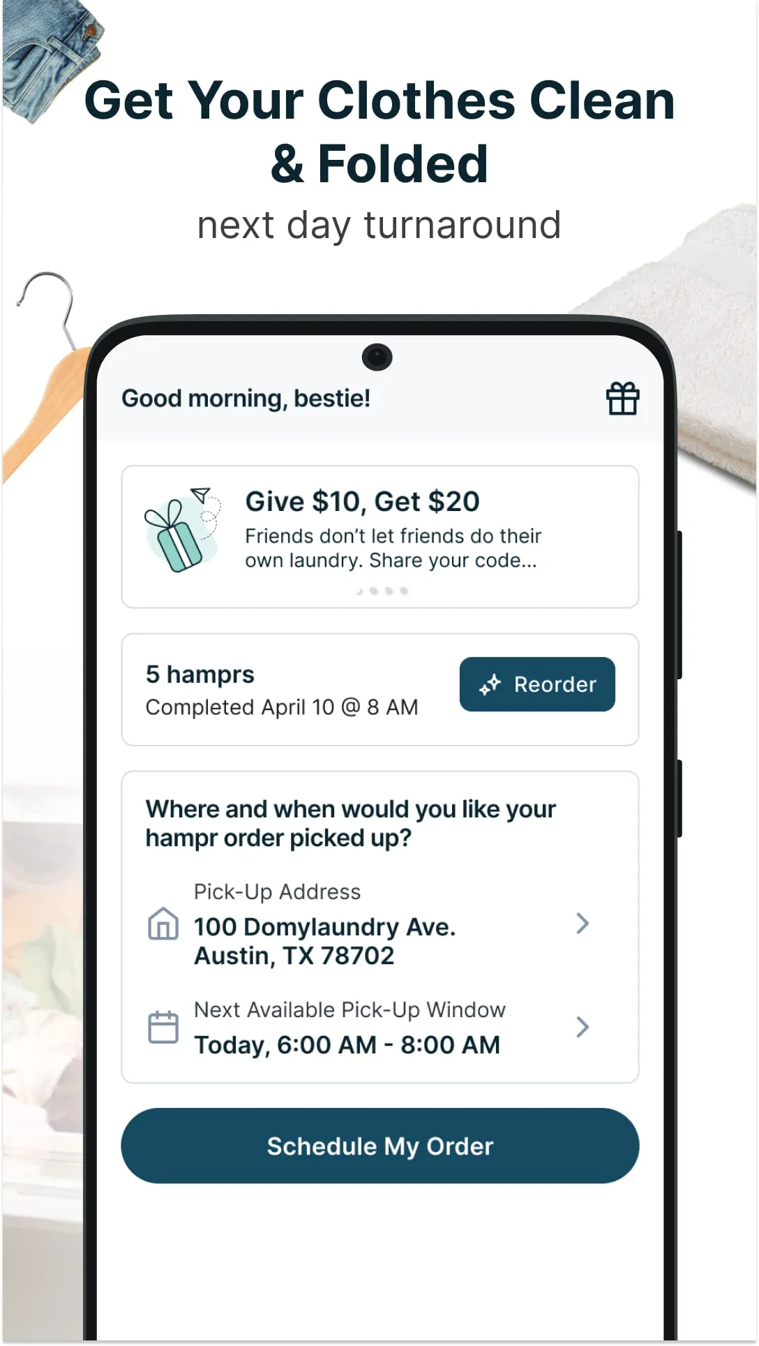 hampr: Laundry Service App