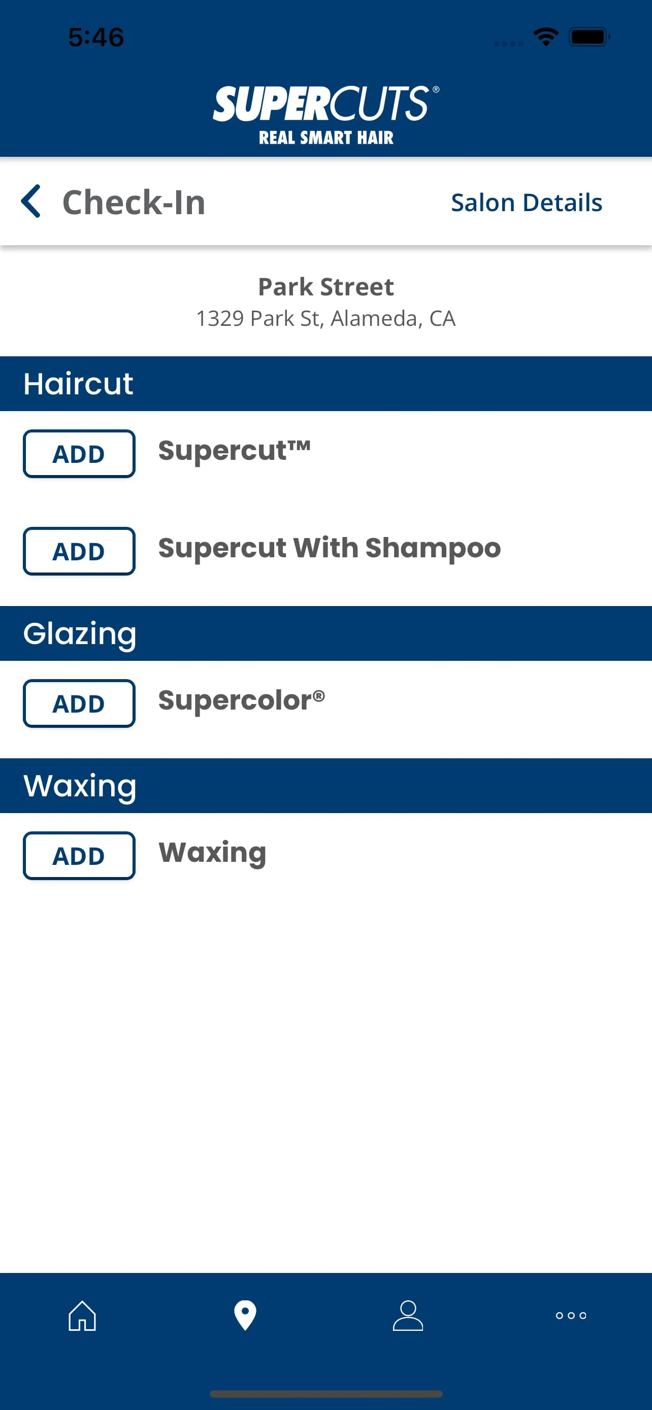 Supercuts Online Check-in