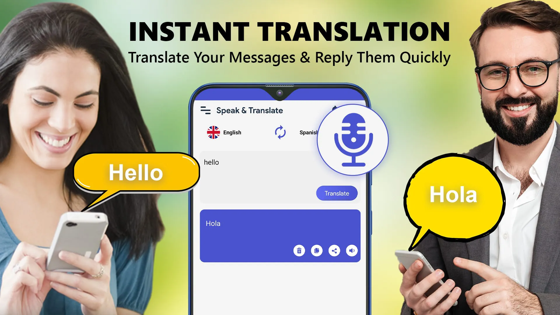 Speak and Translate Languages