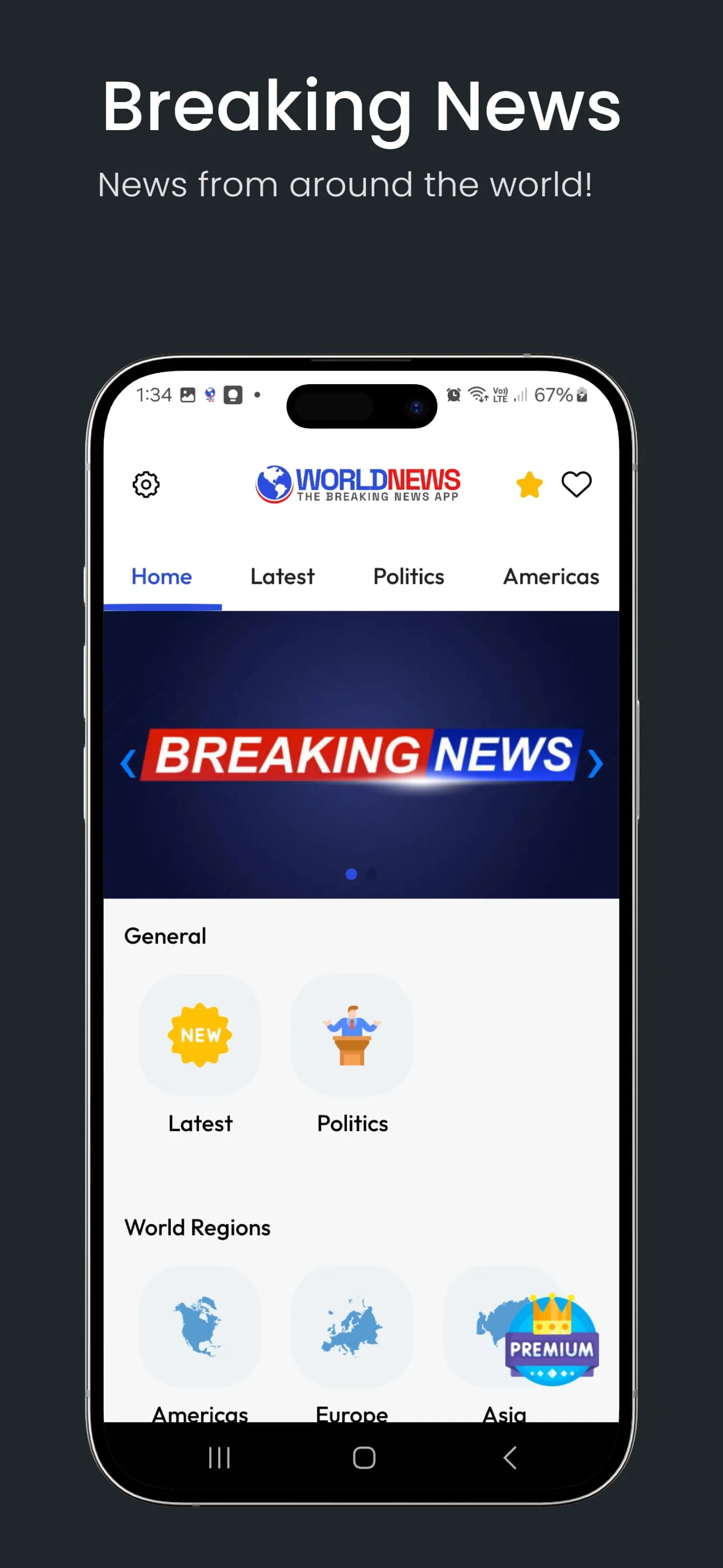 World News: Breaking News App