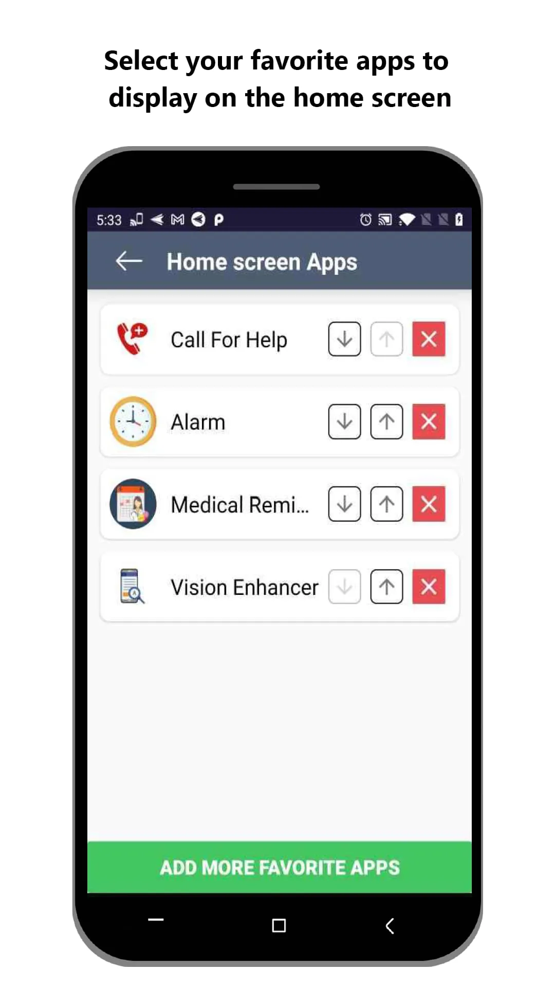Senior Safety Phone - Big Icon