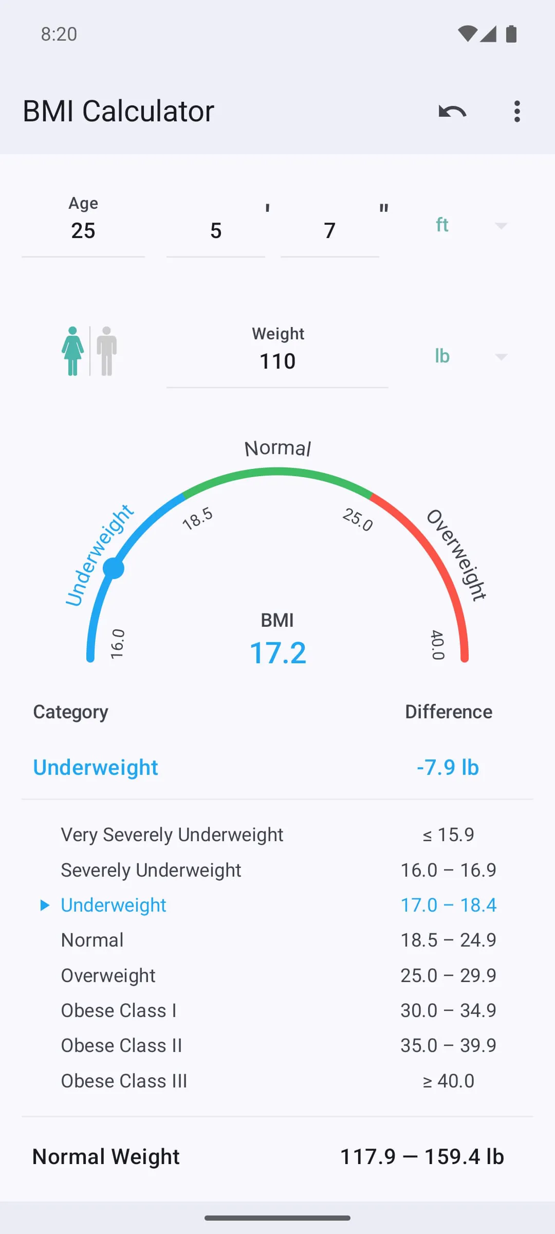 BMI Calculator