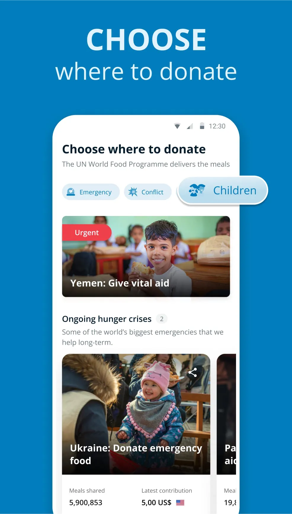 ShareTheMeal: Charity Donat‪e