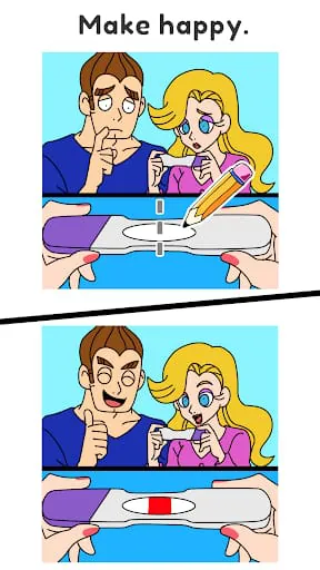 Draw Happy Baby : Puzzle Game