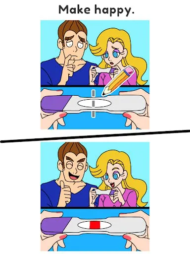 Draw Happy Baby : Puzzle Game