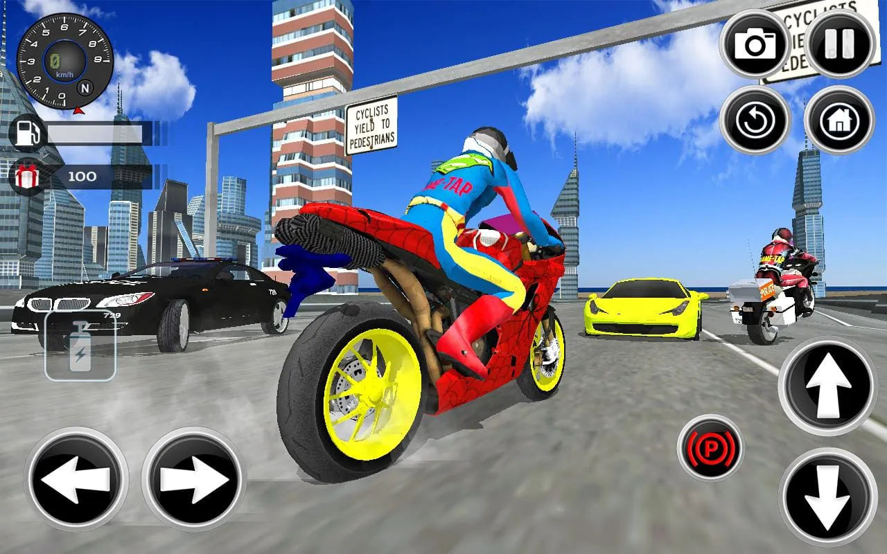 Motorbike Stunt Super Hero 3D
