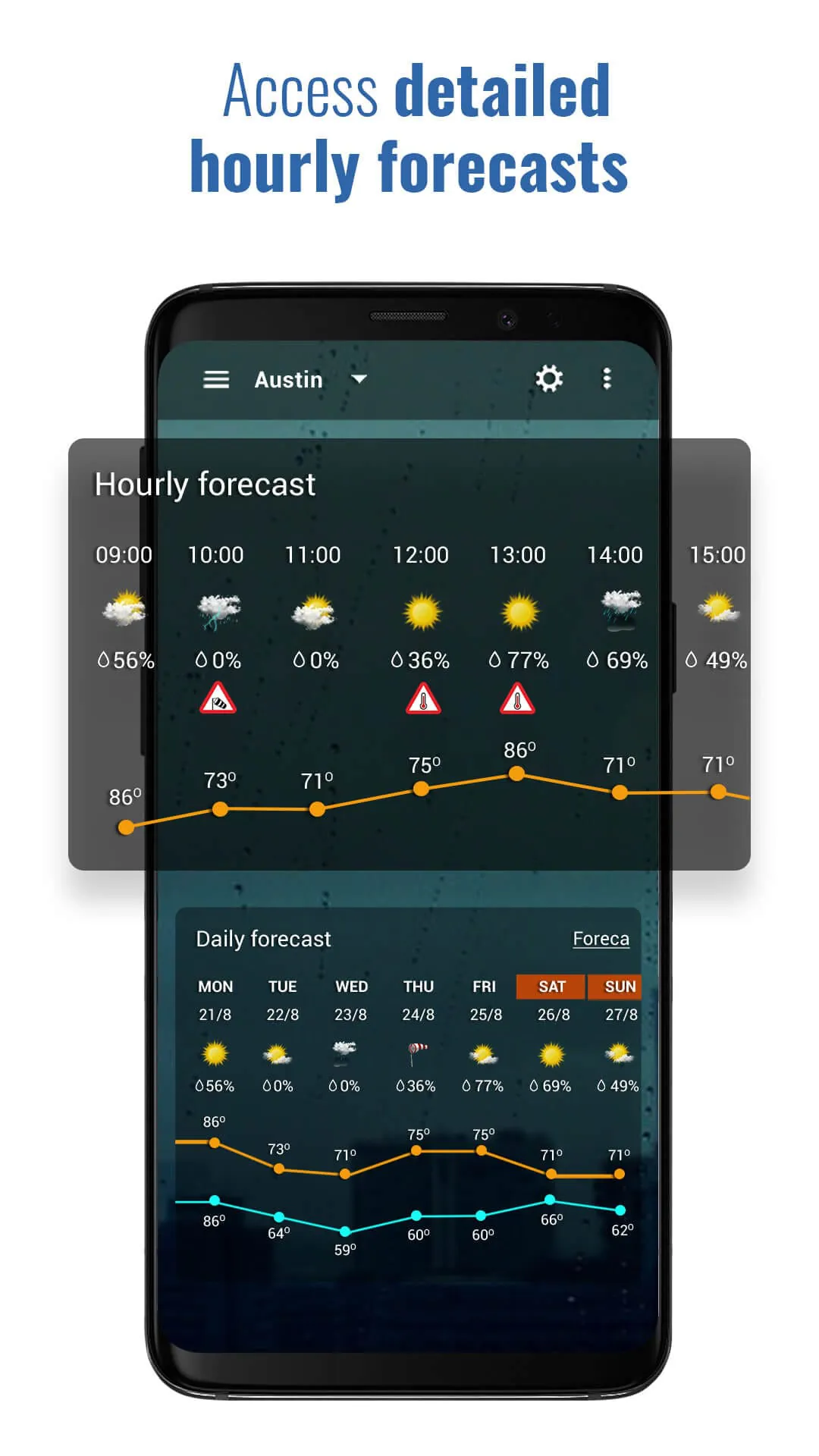 Sense Flip Clock & Weather