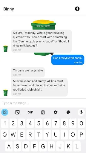 Binny Auckland Recycling Buddy