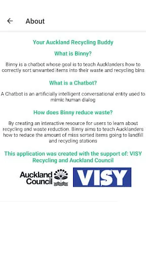 Binny Auckland Recycling Buddy
