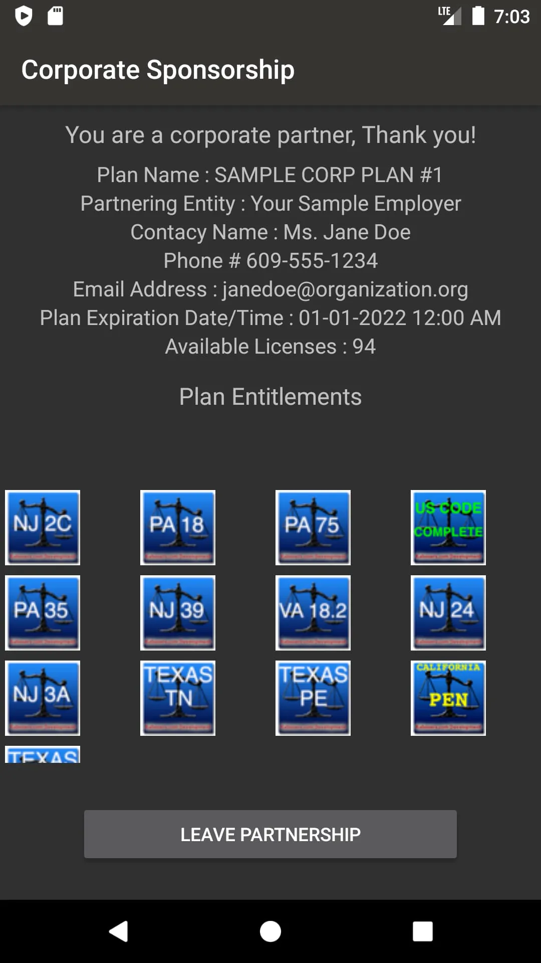 State Statute & Federal Law