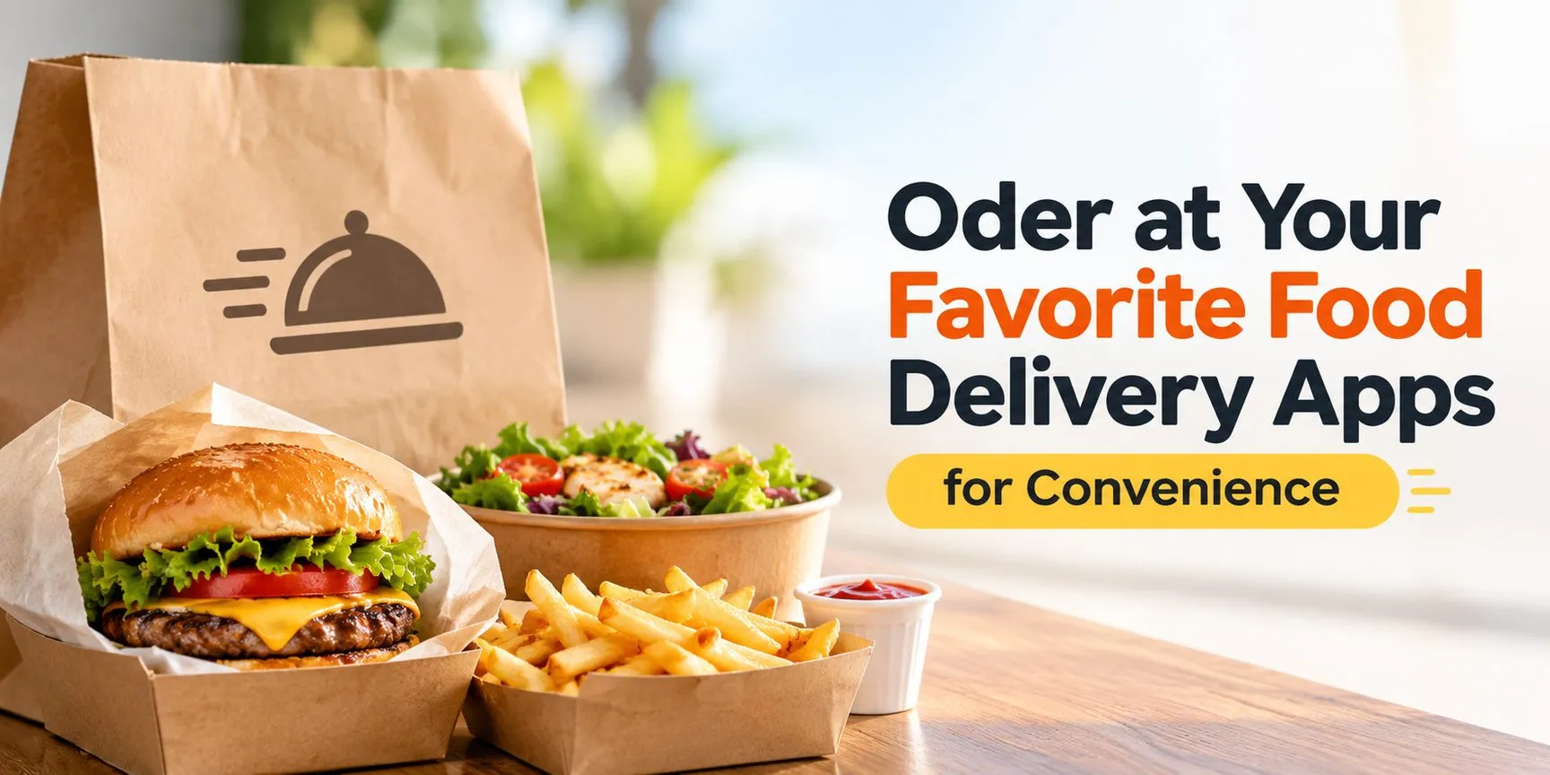 Oder at Your Favorite Food Delivery Apps for Convenience