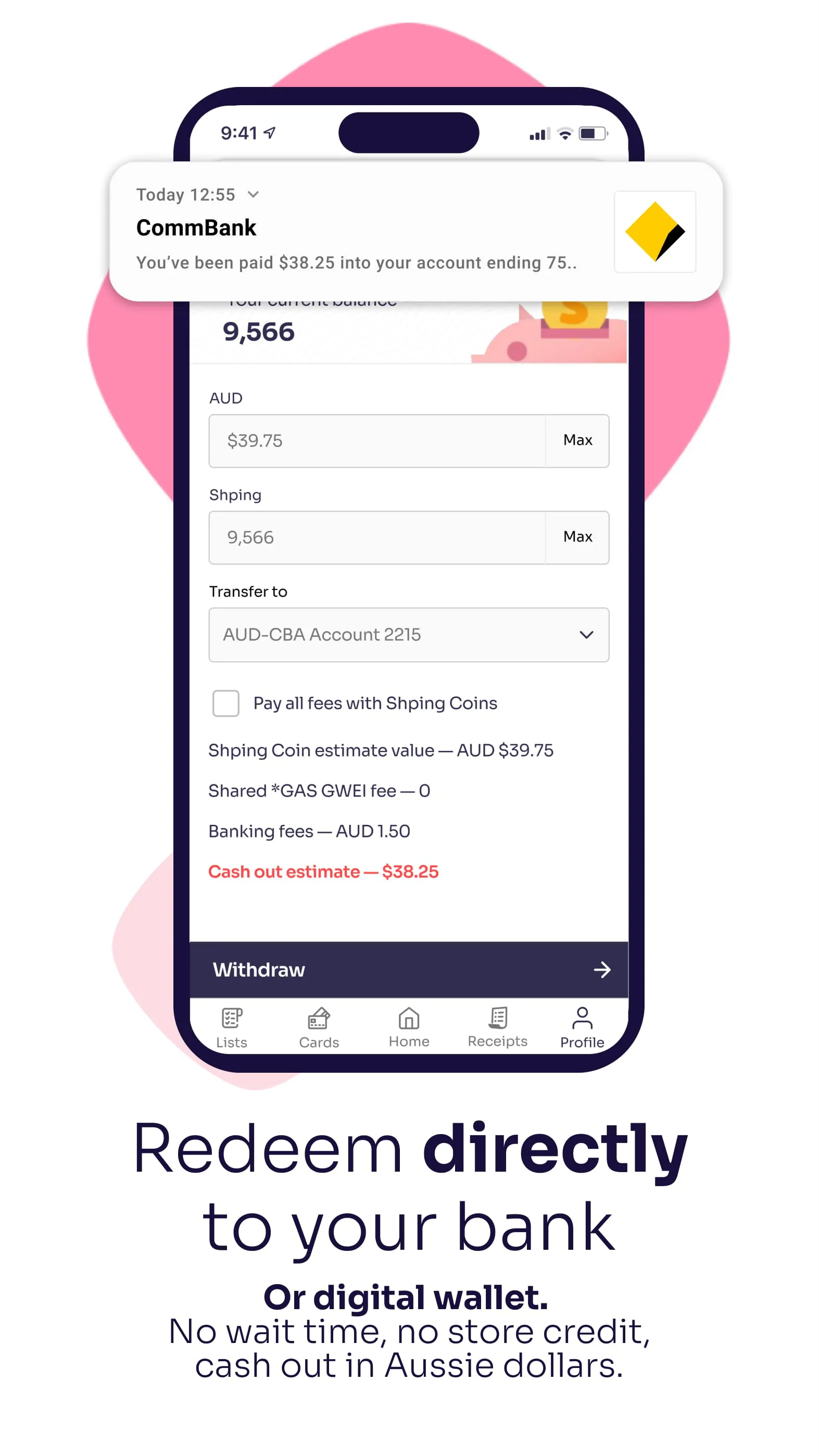 Shping Australia Rewards App