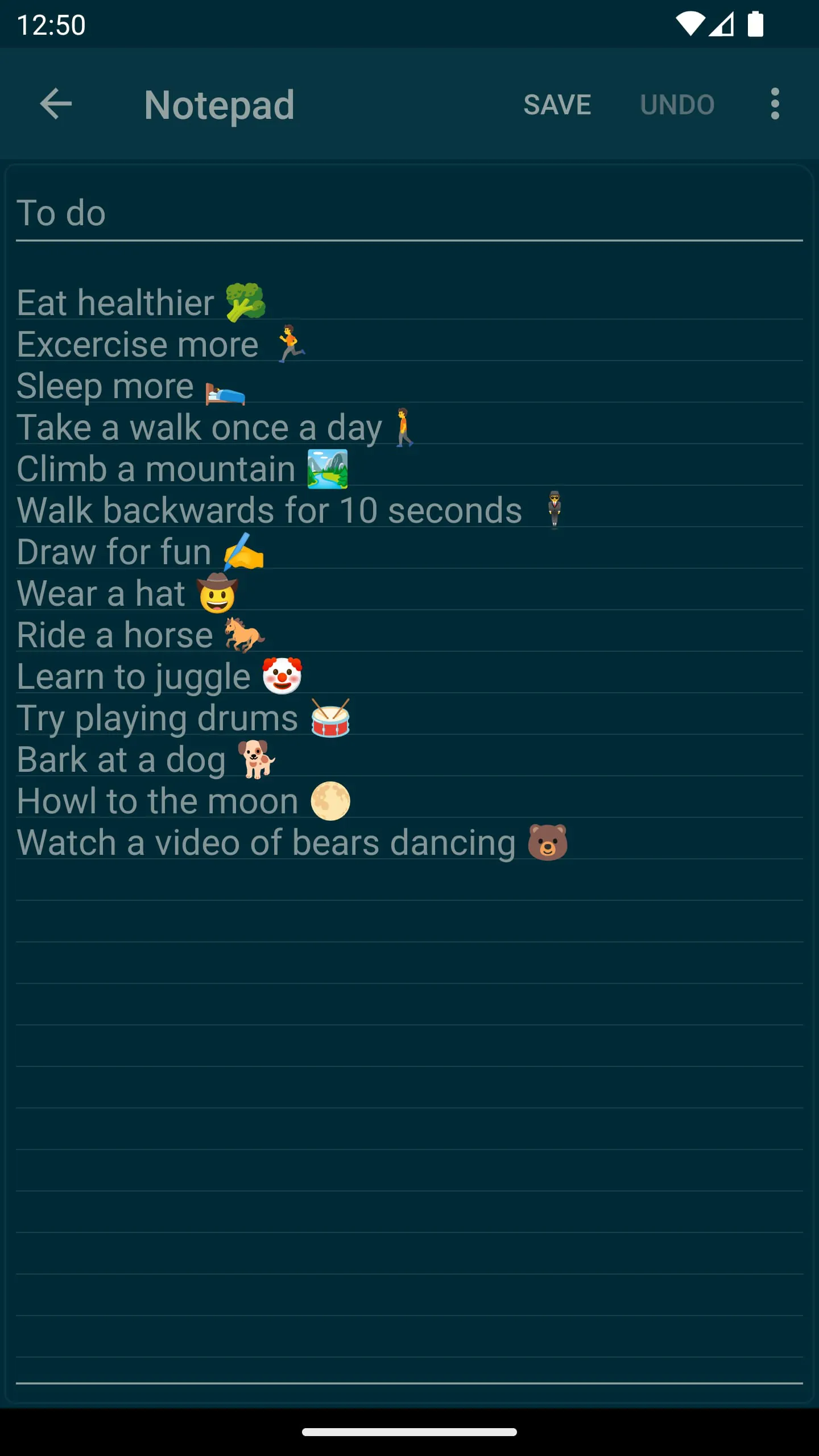 Notepad - simple notes