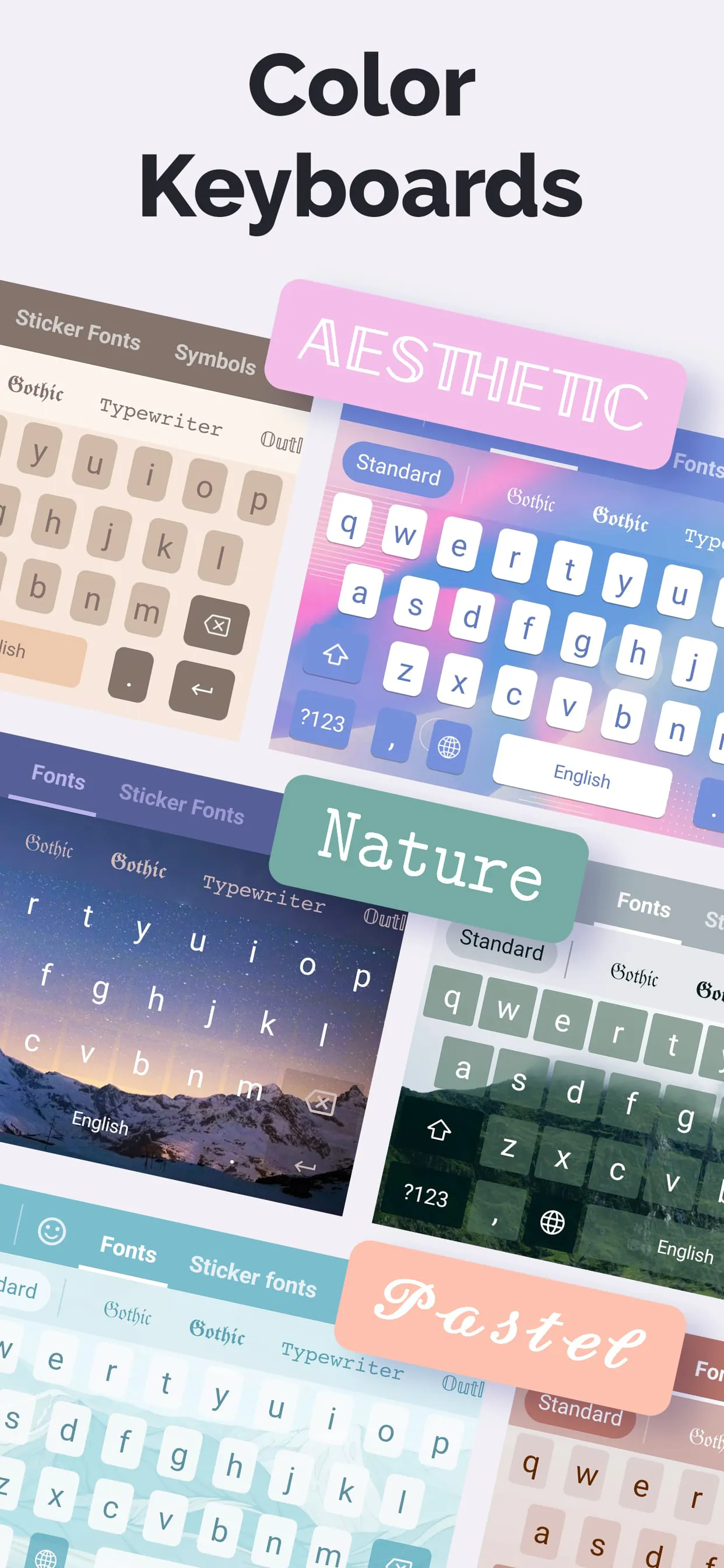 Fonts Art: Cute Keyboard Font