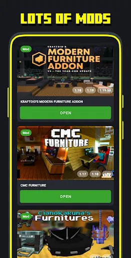 Furniture mod. Minecraft mods.