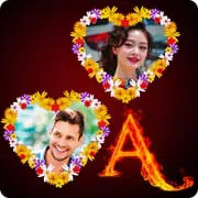 Fire Text Photo Frames App