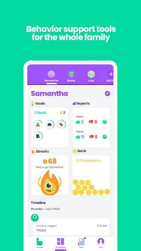 Thumsters: Behavior Tracker