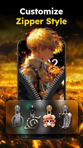 Zipper Lock Wallpapers Screen