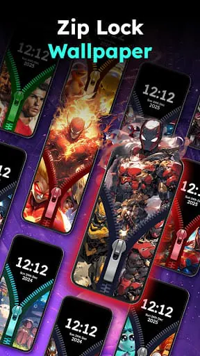 Zipper Lock Wallpapers Screen