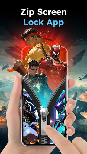 Zipper Lock Wallpapers Screen