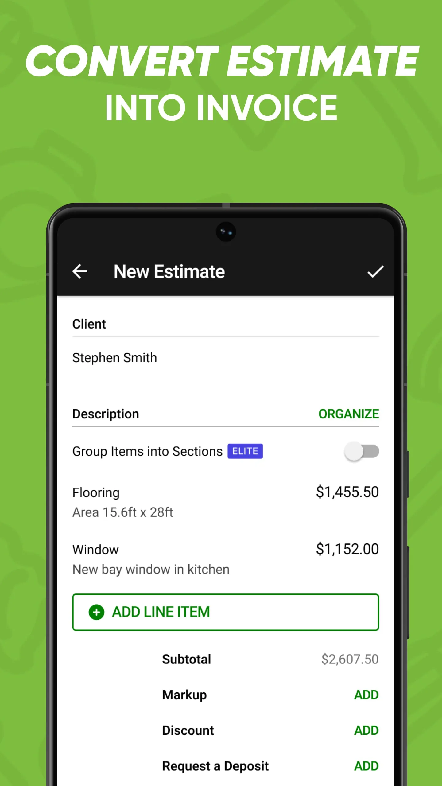 Joist Invoices for Contractors