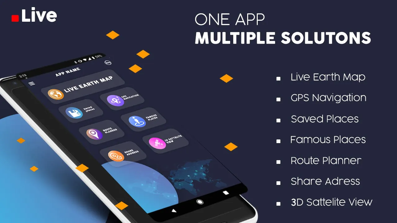 Live Earth Map, Satellite View