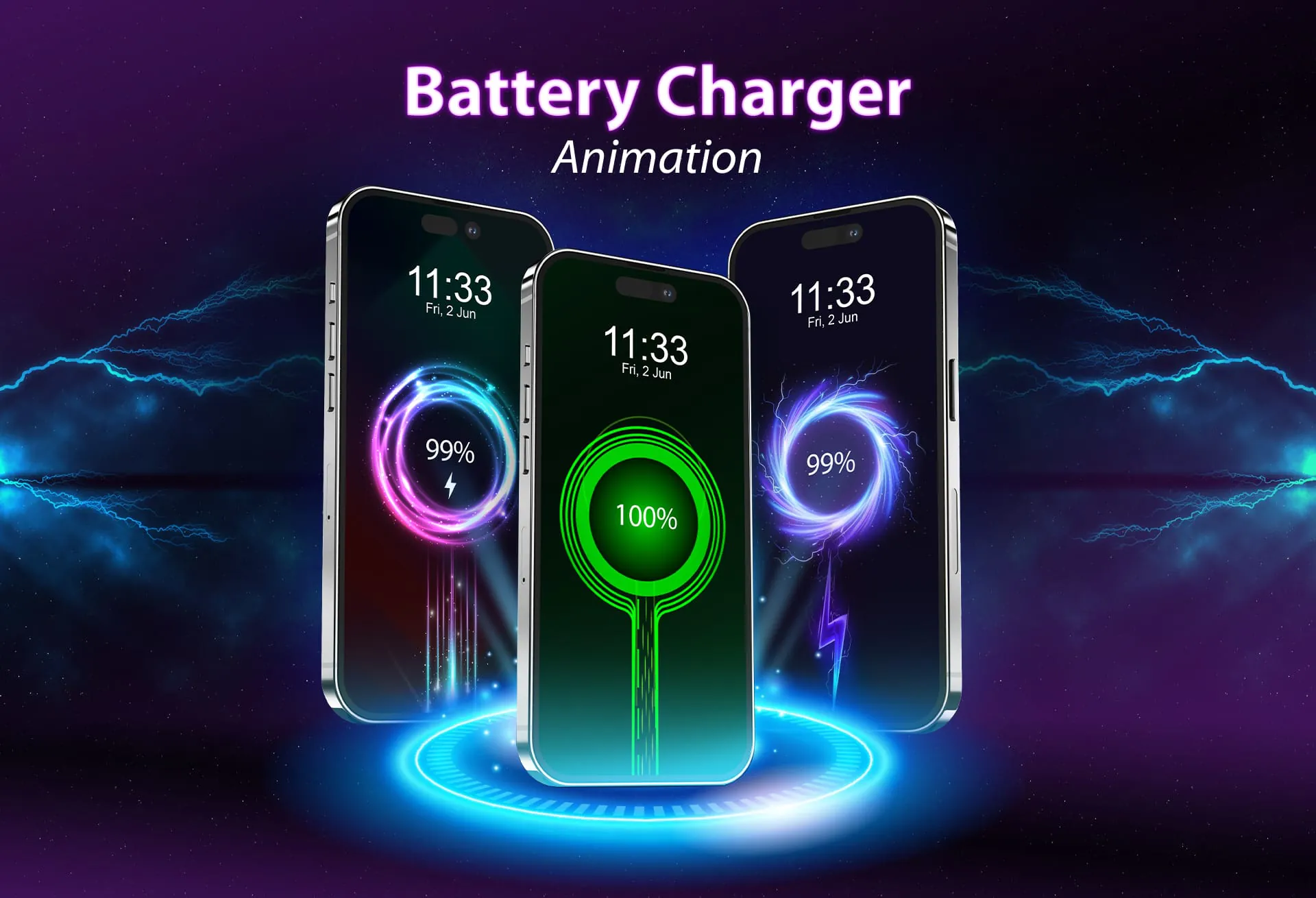 Battery Charger Animation Art