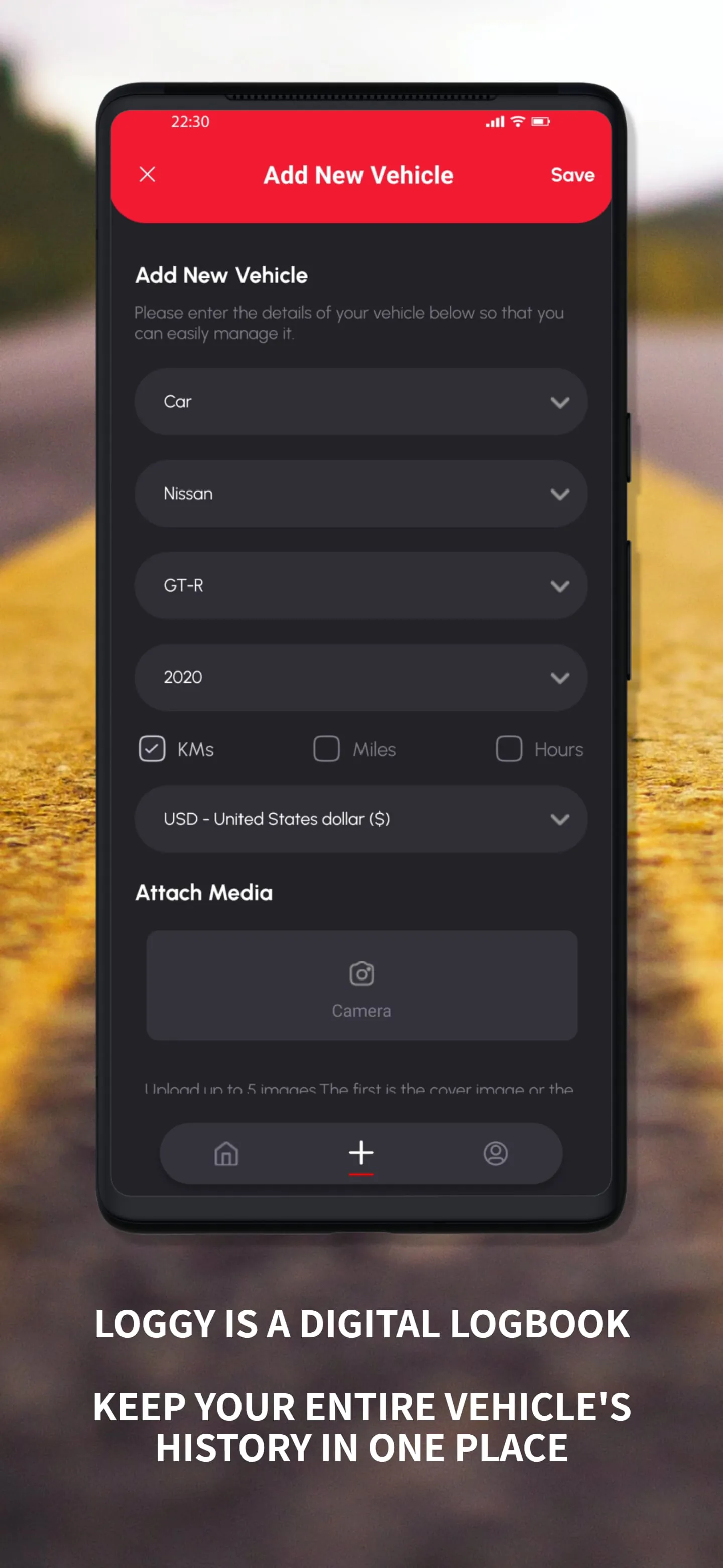 Loggy: Car maintenance log app