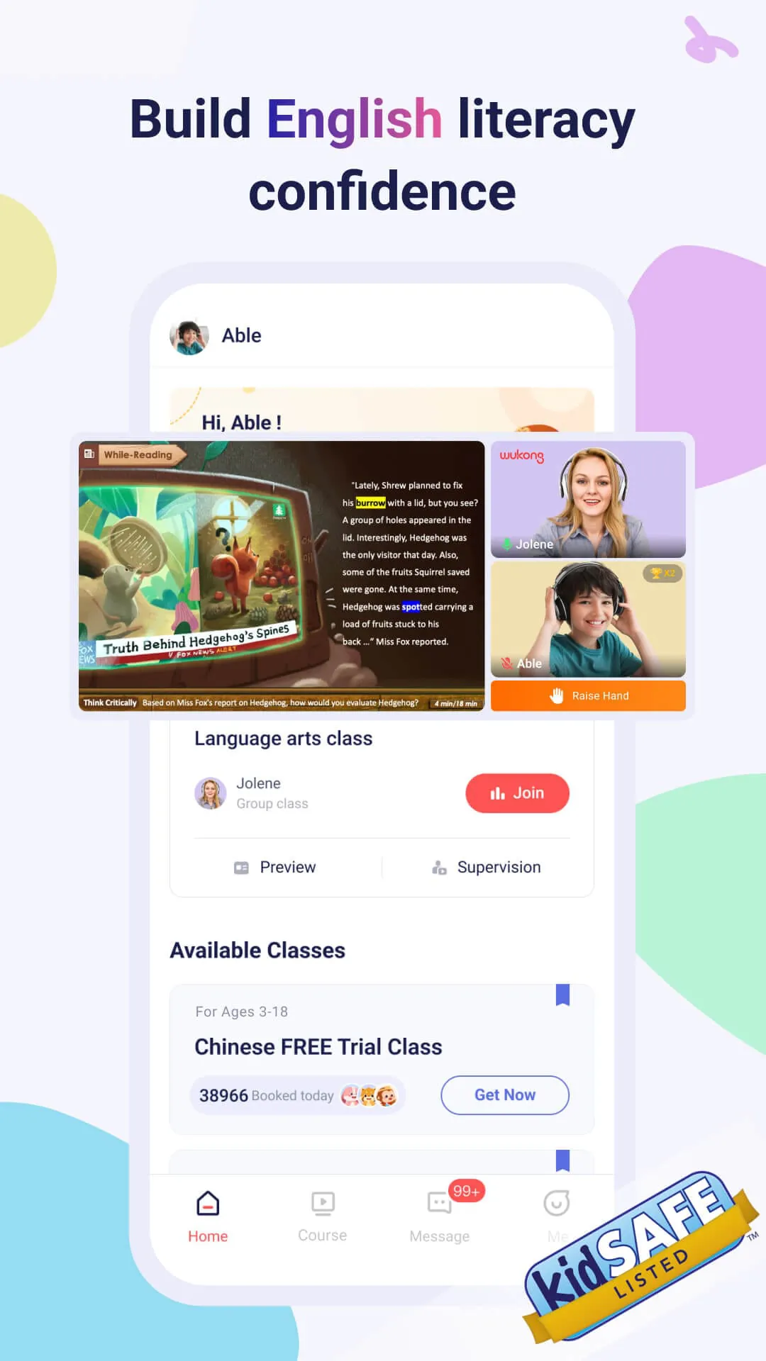 WuKong: Chinese, Math & ELA