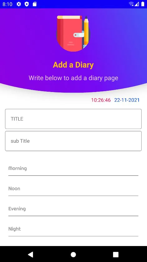 My Diary, Notes & Journals