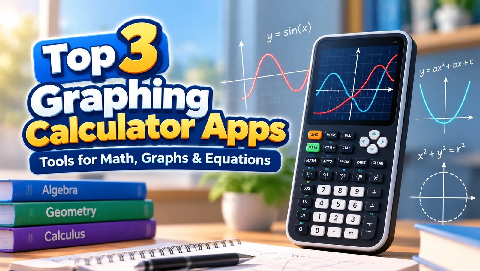 Top 3 Graphing Calculator Apps - Tools for Math, Graphs & Equations