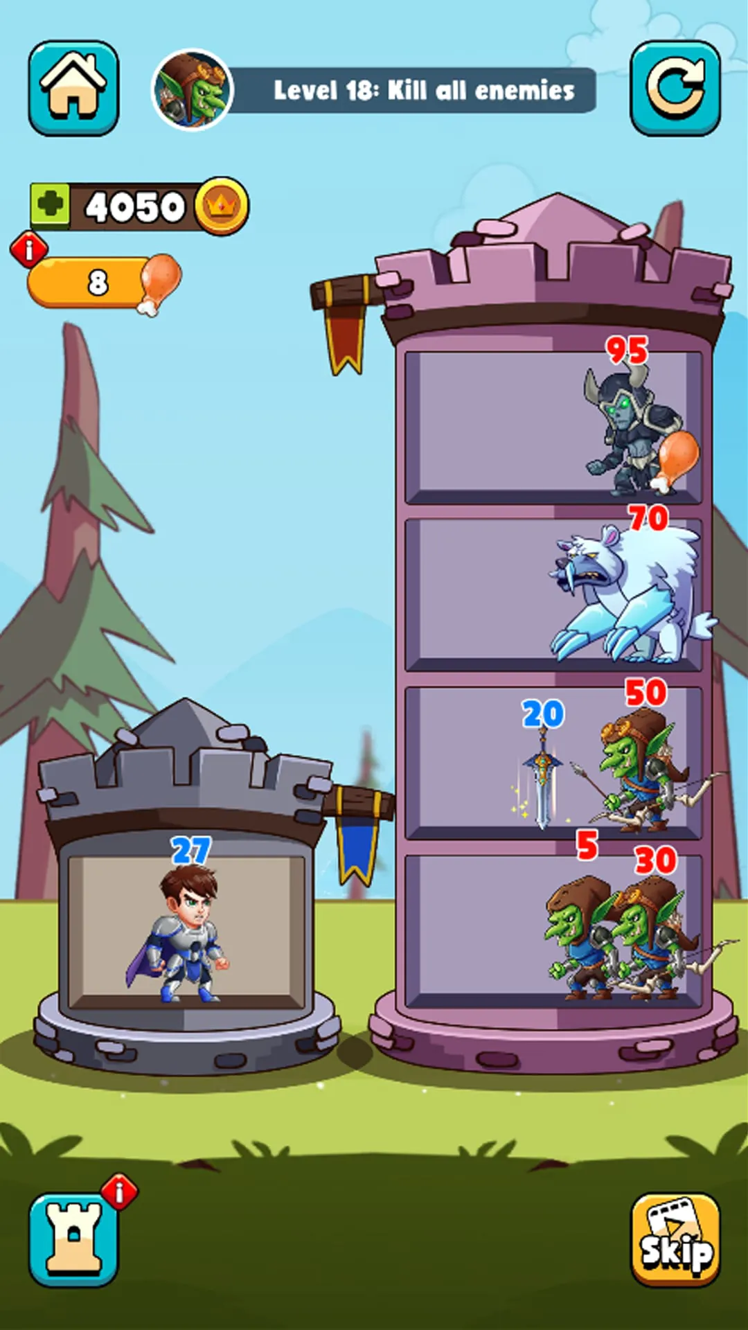 Hero Tower Wars - Merge Puzzle