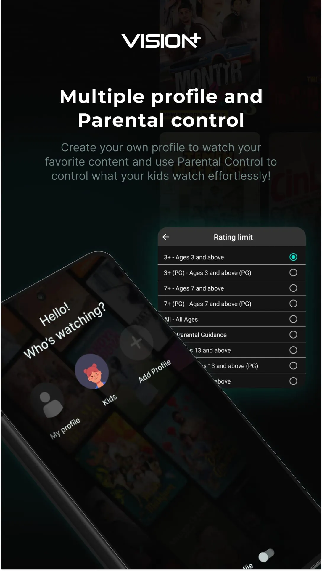 Vision+: Live, Sports & Series