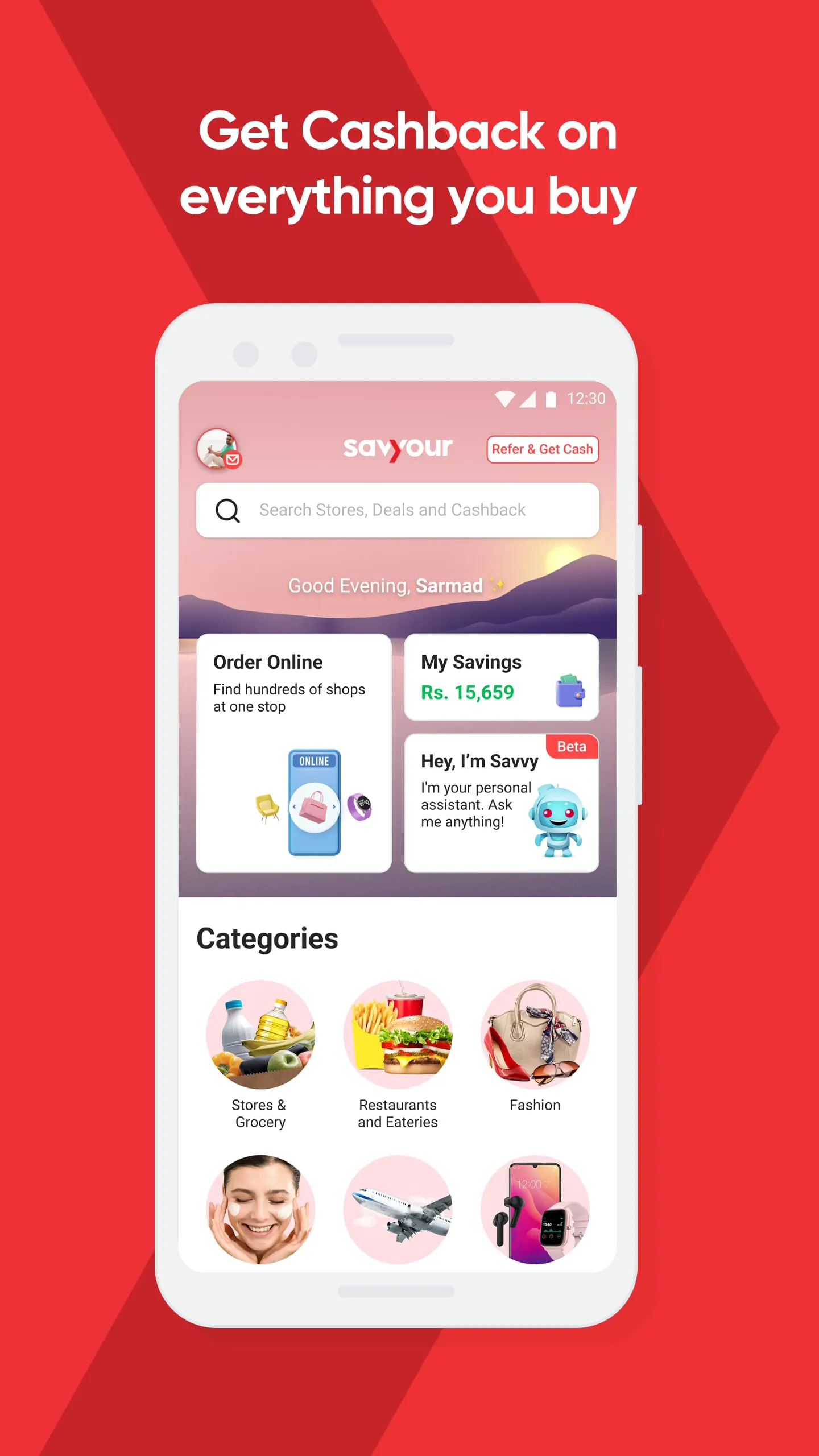 Savyour: Cashback & Discounts