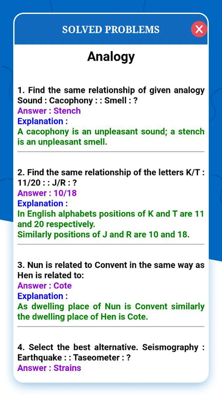 Logical Reasoning Test