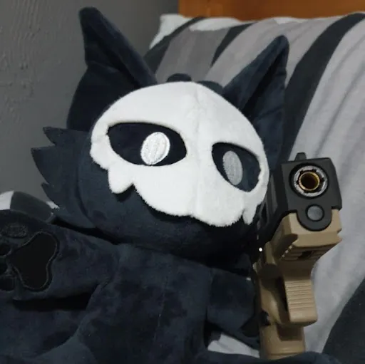 Threatening Dark Wolf