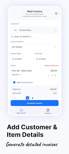 Invoice Generator - Zoho