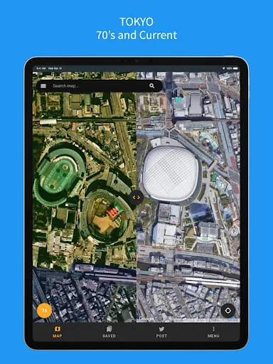 Old Satellite Map JAPAN