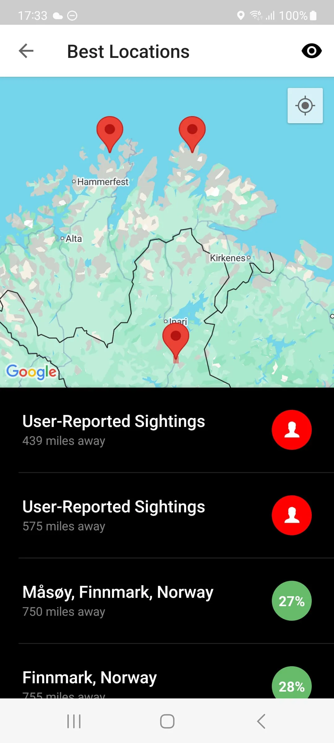 My Aurora Forecast & Alerts