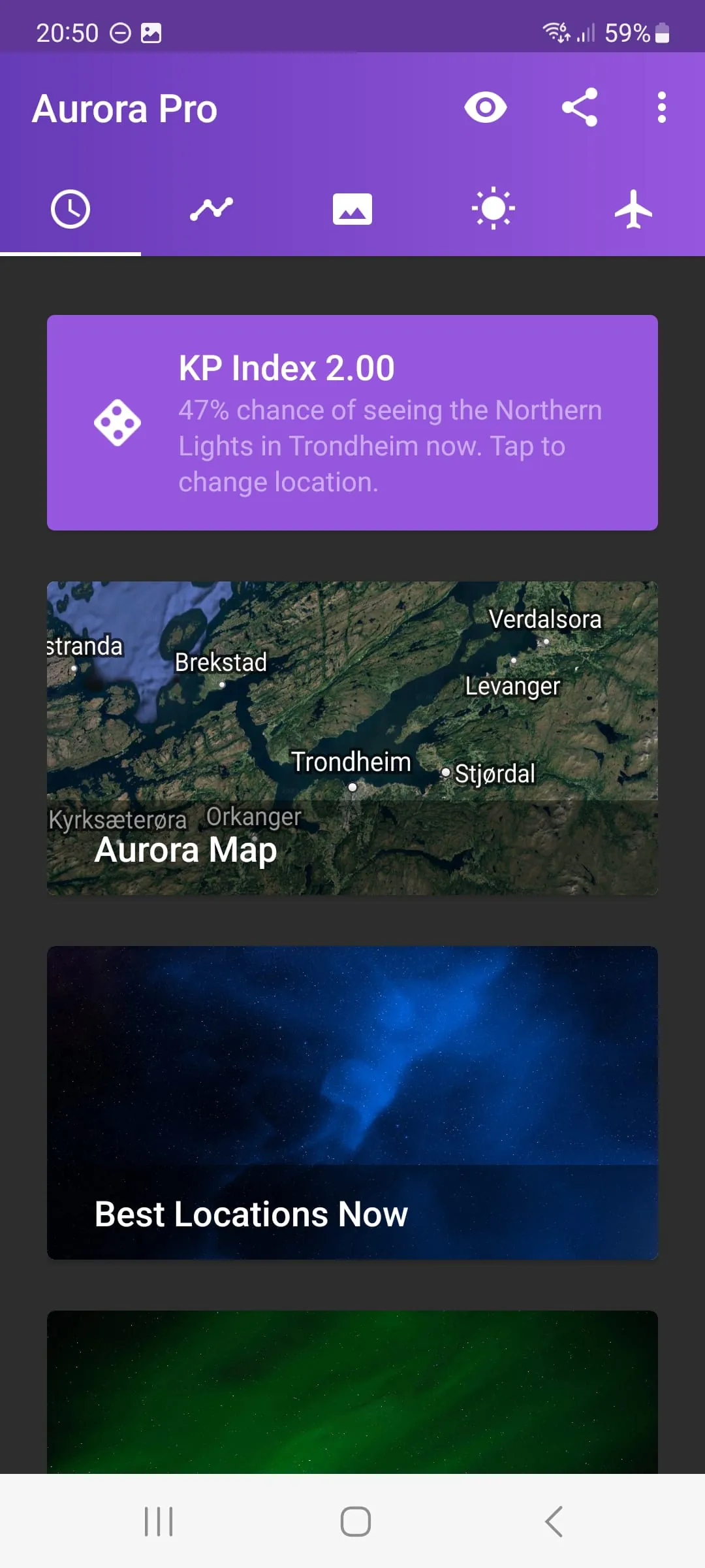My Aurora Forecast & Alerts