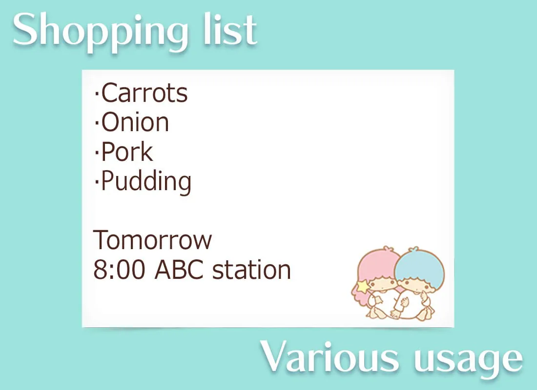 Notepad Little Twin Stars