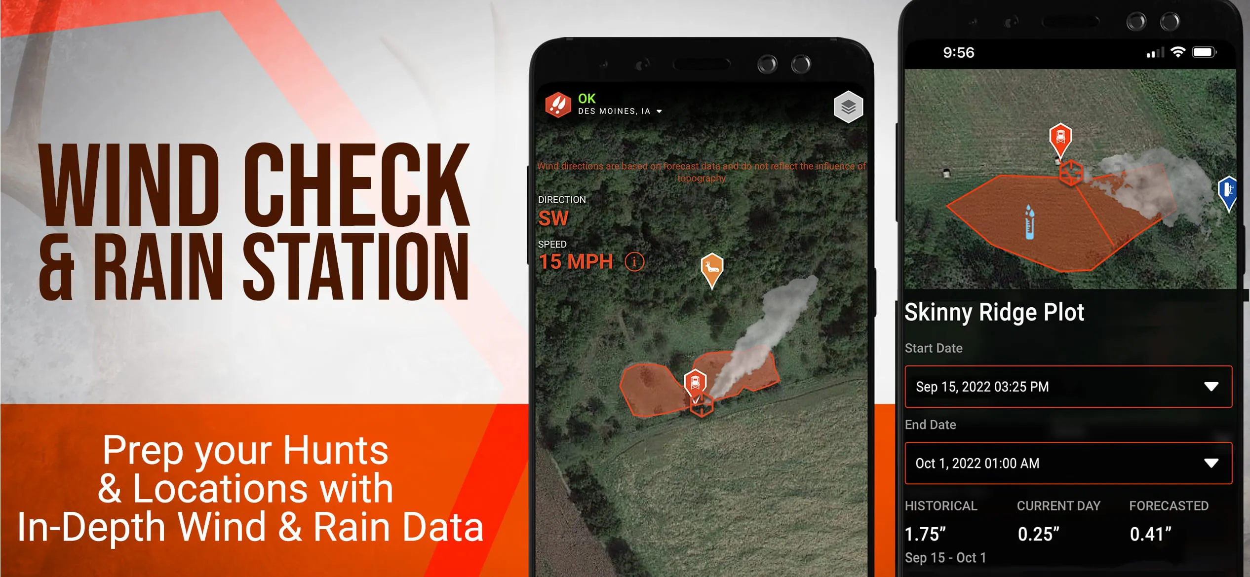 DeerCast: Weather, Maps, Track