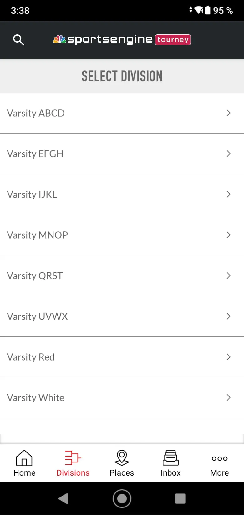 SportsEngine Tourney