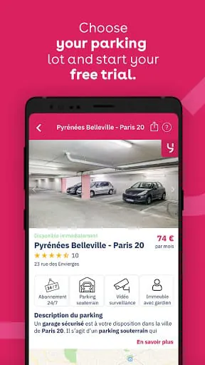 Yespark: parking lot rental