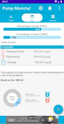 Pump Mommy - Pumping log